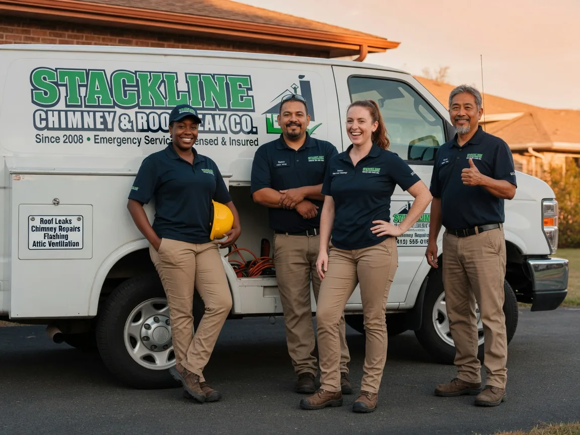 Chimney flashing repair company in Coupland, TX